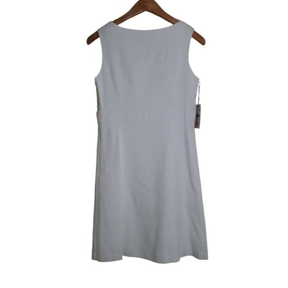 $590 NEW Maison Weill Retro Ivory Dress Knee Length EU40 Spring Semi Formal Prom - Picture 3 of 6